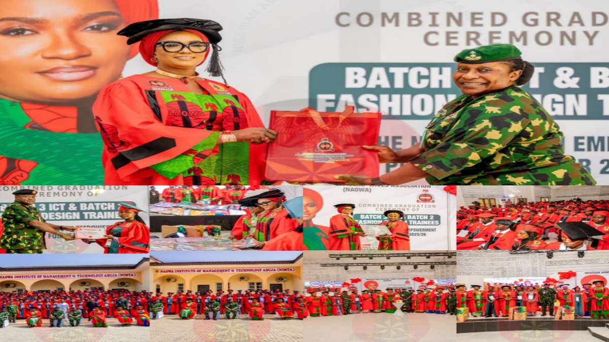 NAOWA President Reaffirms Strong Commitment to Youth Empowerment as New Trainees Graduate in ICT and Fashion Design