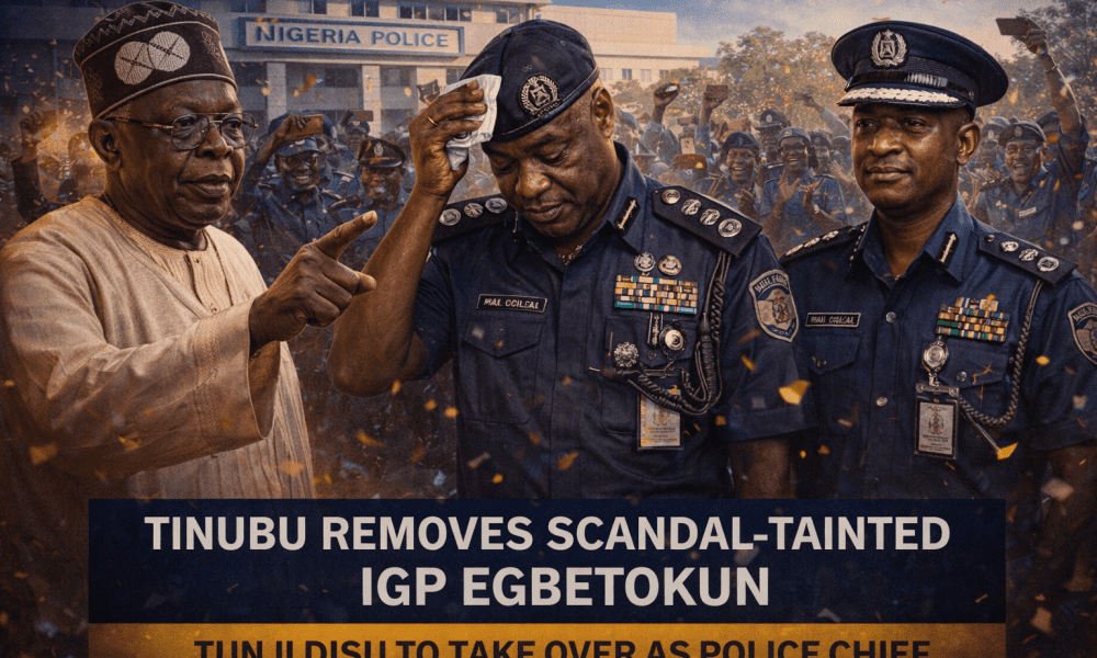 Bola Tinubu Removes Scandal-Hit Police Chief Kayode Egbetokun; Tunji Disu Set to Take Over Amid Internal Jubilation