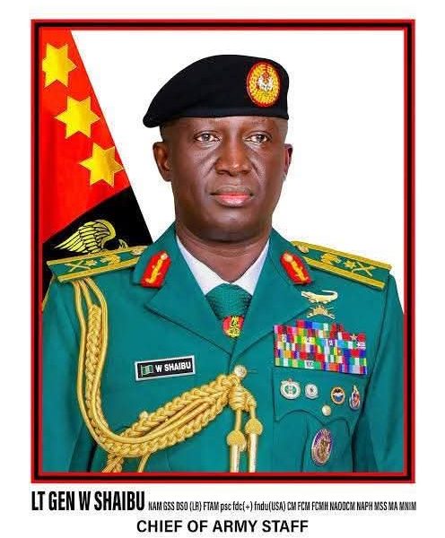 Who Is Lieutenant General Waidi Shaibu? Full Biography and Leadership Profile of Nigeria’s Chief of Army Staff